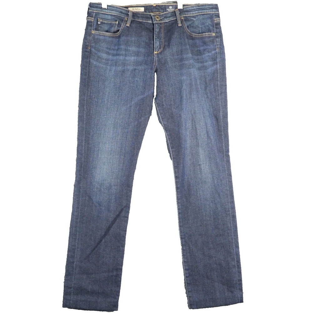 AG Womens 32 Jeans Aubrey Skinny Adriano Goldschmied Straight Ankle